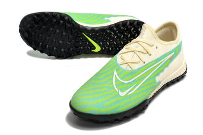 Nike React Phantom GX Pro TF Football Shoes - Green/Beige/Black