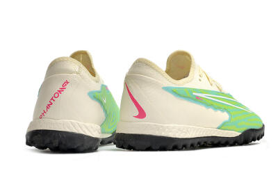Nike React Phantom GX Pro TF Football Shoes - Green/Beige/Black