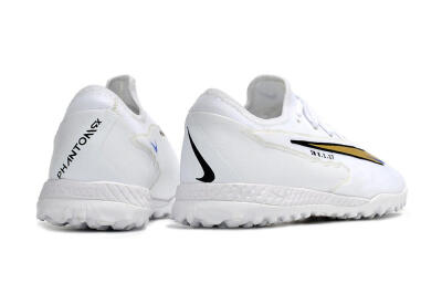 Nike React Phantom GX Pro TF Football Shoes - White/Gold/Black