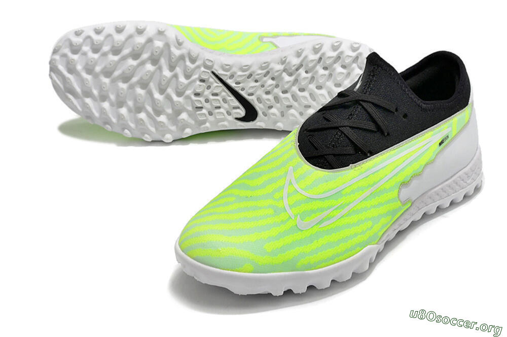 Nike React Phantom GX Pro TF Football Shoes - Green/Black/White 0