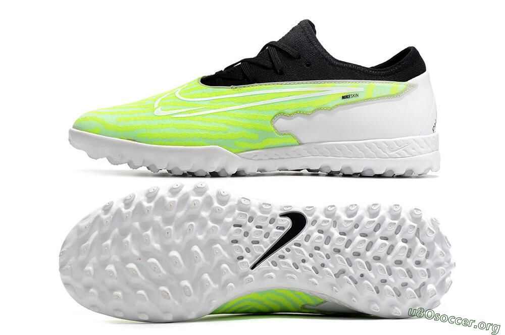 Nike React Phantom GX Pro TF Football Shoes - Green/Black/White 1