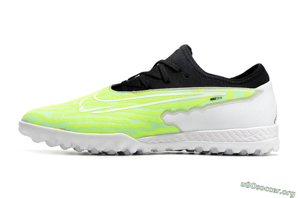 Nike React Phantom GX Pro TF Football Shoes - Green/Black/White 3