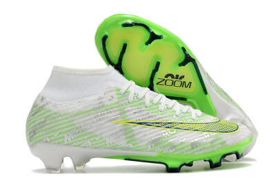 Nike Air Zoom Mercurial Superfly 9 Academy FG Football Boots - White/Green/Yellow