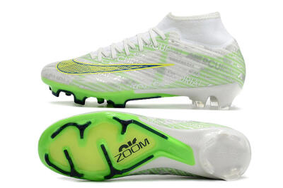 Nike Air Zoom Mercurial Superfly 9 Academy FG Football Boots - White/Green/Yellow