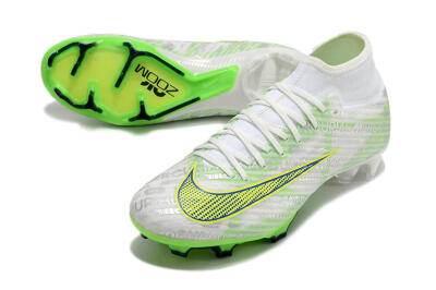 Nike Air Zoom Mercurial Superfly 9 Academy FG Football Boots - White/Green/Yellow