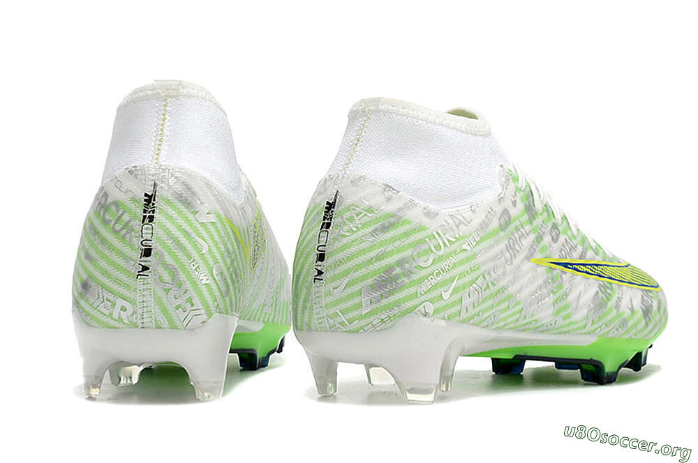 Nike Air Zoom Mercurial Superfly 9 Academy FG Football Boots - White/Green/Yellow 6