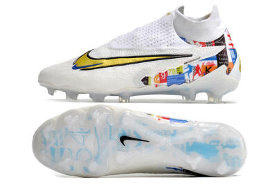 Harry Kane x Nike Phantom GX DF Elite FG Football Boots - White/Gold/Blue