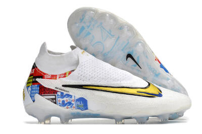 Harry Kane x Nike Phantom GX DF Elite FG Football Boots - White/Gold/Blue