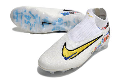 Harry Kane x Nike Phantom GX DF Elite FG Football Boots - White/Gold/Blue