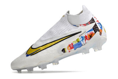 Harry Kane x Nike Phantom GX DF Elite FG Football Boots - White/Gold/Blue