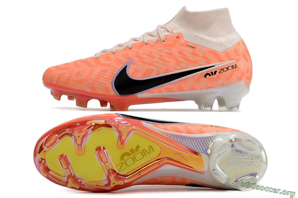 Nike Air Zoom Mercurial Superfly 9 Elite FG Football Boots - White/Orange/Black 1