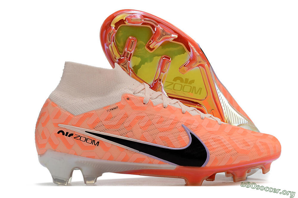 Nike Air Zoom Mercurial Superfly 9 Elite FG Football Boots - White/Orange/Black 2