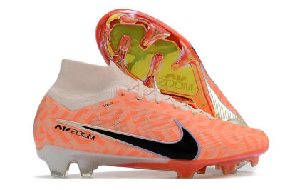 Nike Air Zoom Mercurial Superfly 9 Elite FG Football Boots - White/Orange/Black
