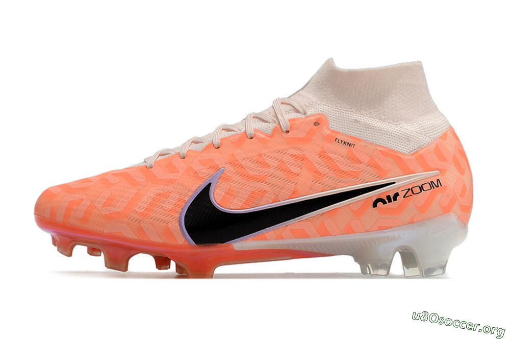 Nike Air Zoom Mercurial Superfly 9 Elite FG Football Boots - White/Orange/Black 3