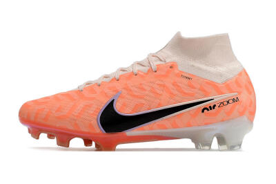 Nike Air Zoom Mercurial Superfly 9 Elite FG Football Boots - White/Orange/Black