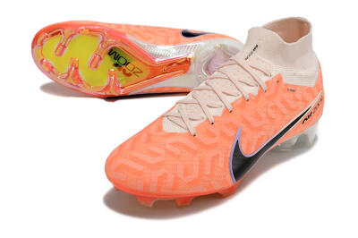 Nike Air Zoom Mercurial Superfly 9 Elite FG Football Boots - White/Orange/Black