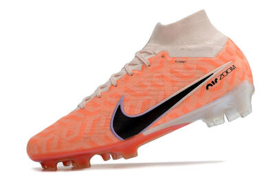 Nike Air Zoom Mercurial Superfly 9 Elite FG Football Boots - White/Orange/Black