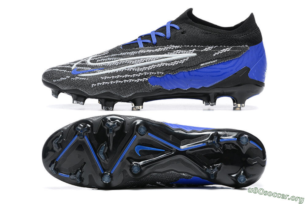 Nike Phantom GX Elite FG Football Boots - Black/White/Blue 1