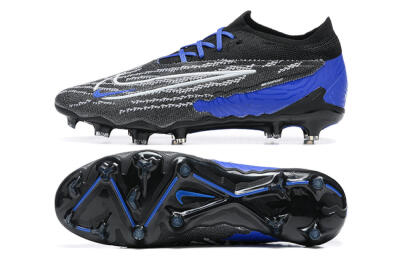 Nike Phantom GX Elite FG Football Boots - Black/White/Blue