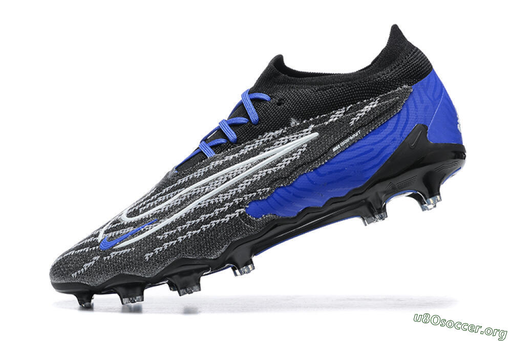 Nike Phantom GX Elite FG Football Boots - Black/White/Blue 7