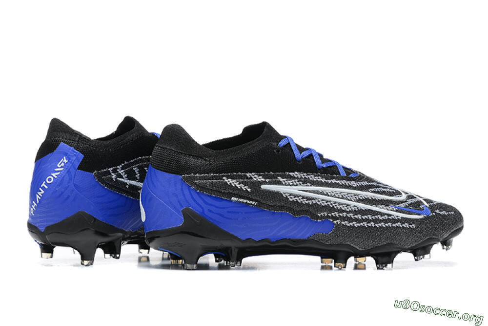 Nike Phantom GX Elite FG Football Boots - Black/White/Blue 8
