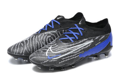 Nike Phantom GX Elite FG Football Boots - Black/White/Blue