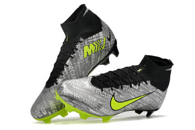 Nike Air Zoom Mercurial Superfly 9 Elite FG Football Boots - Silver/Green/Black