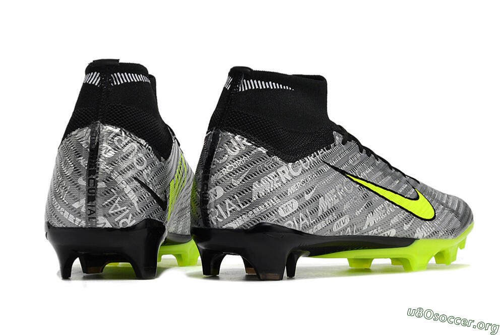 Nike Air Zoom Mercurial Superfly 9 Elite FG Football Boots - Silver/Green/Black 8