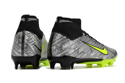 Nike Air Zoom Mercurial Superfly 9 Elite FG Football Boots - Silver/Green/Black