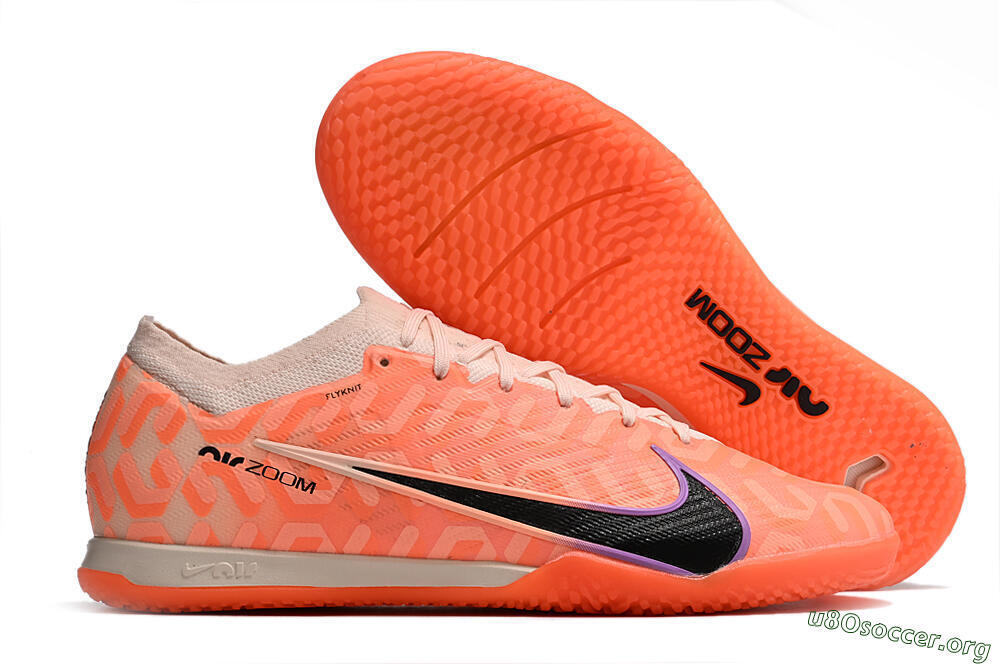 Nike Air Zoom Mercurial Vapor 15 Elite IC Football Shoes - Pink/Black/Purple 2