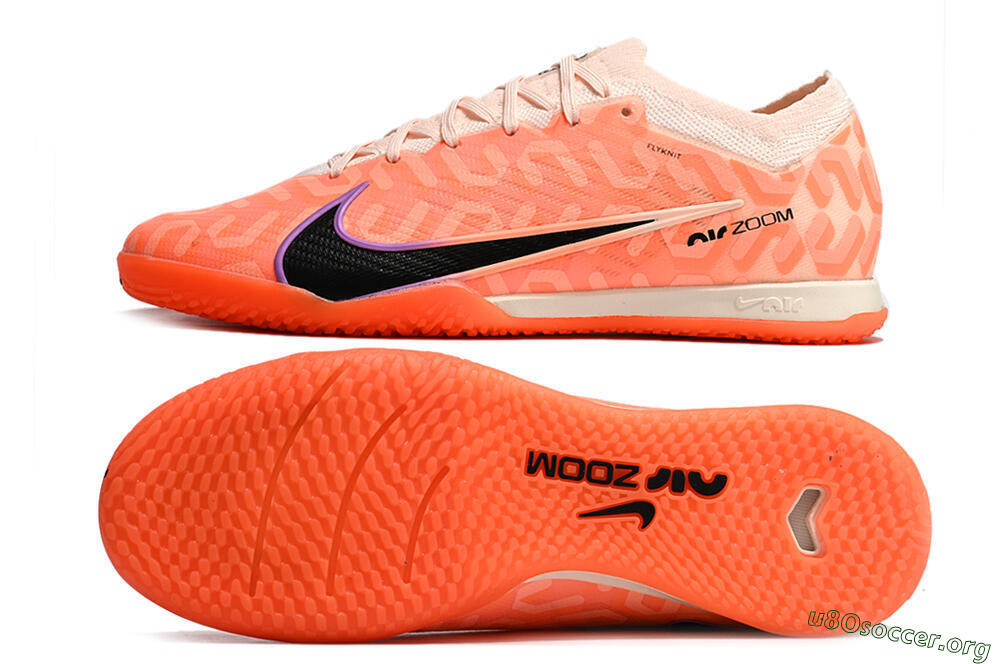 Nike Air Zoom Mercurial Vapor 15 Elite IC Football Shoes - Pink/Black/Purple 1