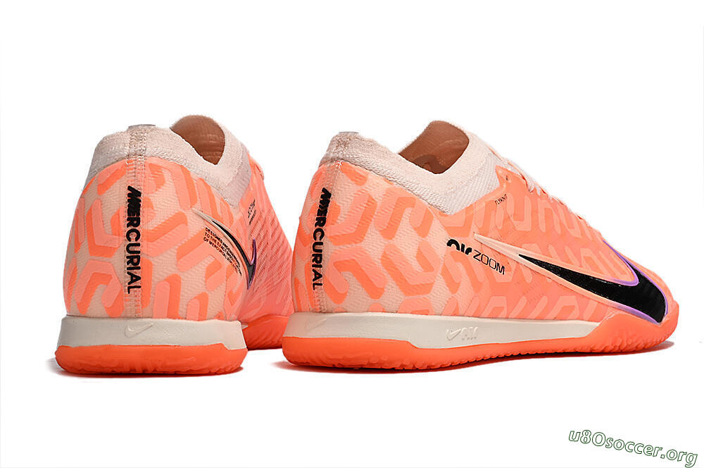 Nike Air Zoom Mercurial Vapor 15 Elite IC Football Shoes - Pink/Black/Purple 6