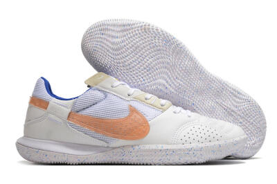 Nike Street Gato IC Football Shoes - White/Pink/Blue