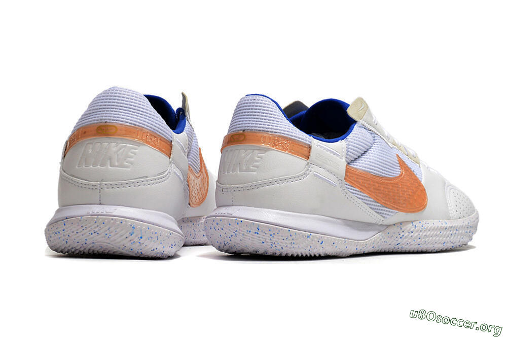 Nike Street Gato IC Football Shoes - White/Pink/Blue 6