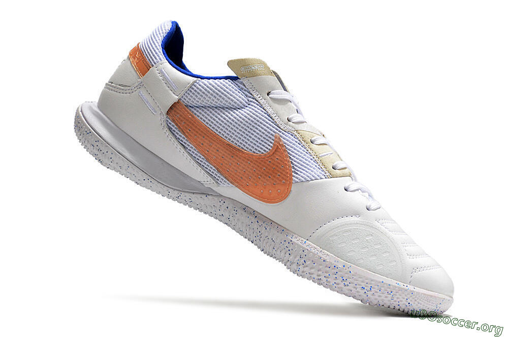 Nike Street Gato IC Football Shoes - White/Pink/Blue 4