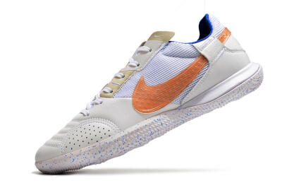 Nike Street Gato IC Football Shoes - White/Pink/Blue