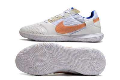 Nike Street Gato IC Football Shoes - White/Pink/Blue
