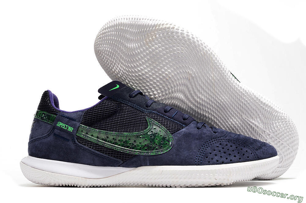 Nike Street Gato IC Football Shoes - Blue/Black/Green 2