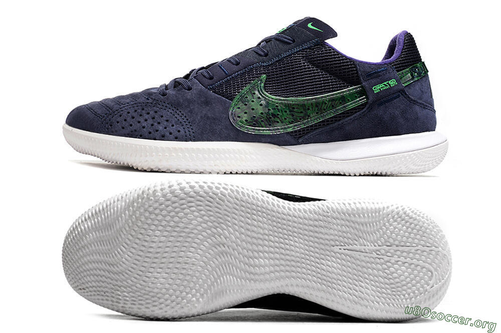 Nike Street Gato IC Football Shoes - Blue/Black/Green 1