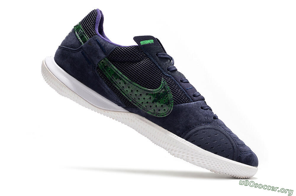 Nike Street Gato IC Football Shoes - Blue/Black/Green 4