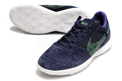 Nike Street Gato IC Football Shoes - Blue/Black/Green