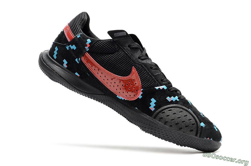 Nike Street Gato IC Football Shoes - Black/Blue/Red 5
