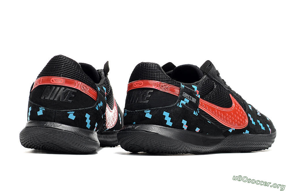 Nike Street Gato IC Football Shoes - Black/Blue/Red 6