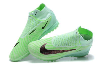 Nike Phantom GX Elite DF Link TF Football Shoes - Green/Black/Brown