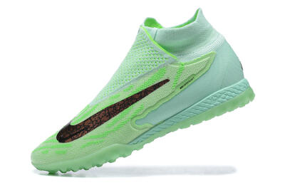 Nike Phantom GX Elite DF Link TF Football Shoes - Green/Black/Brown