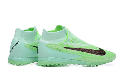 Nike Phantom GX Elite DF Link TF Football Shoes - Green/Black/Brown