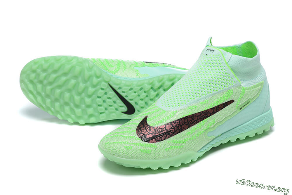 Nike Phantom GX Elite DF Link TF Football Shoes - Green/Black/Brown 0