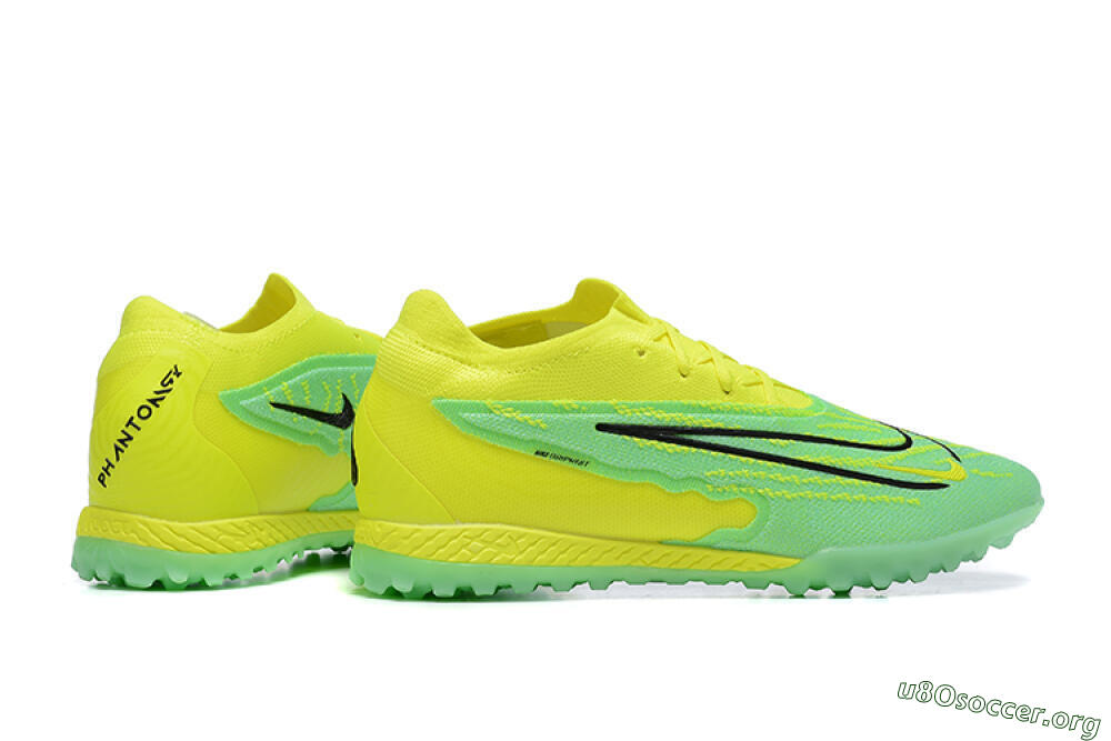 Nike Phantom GX Elite TF Football Shoes - Green/Black/Yellow 8