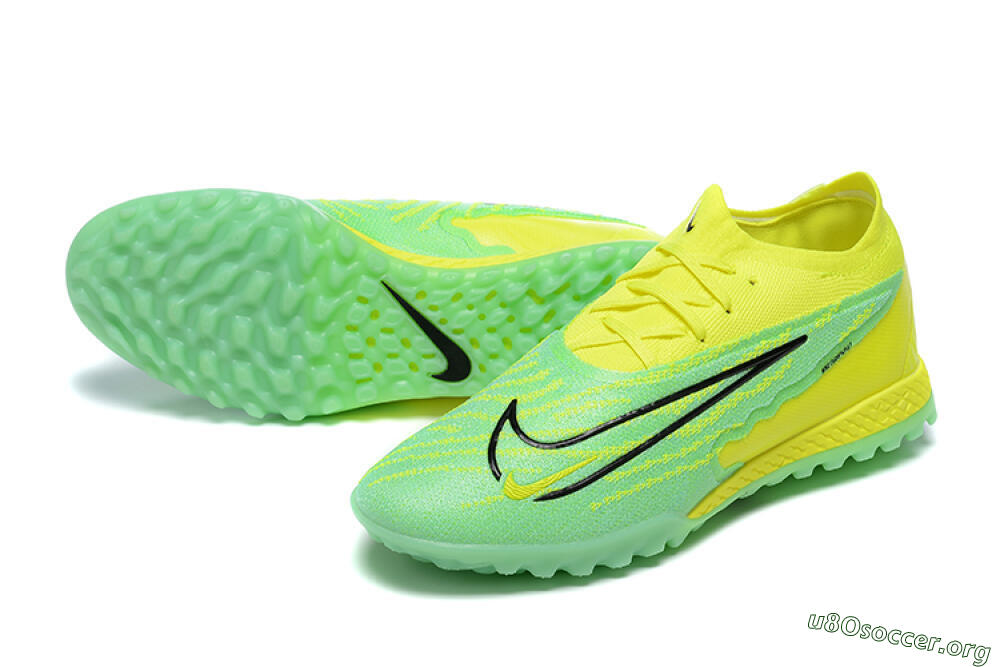 Nike Phantom GX Elite TF Football Shoes - Green/Black/Yellow 0