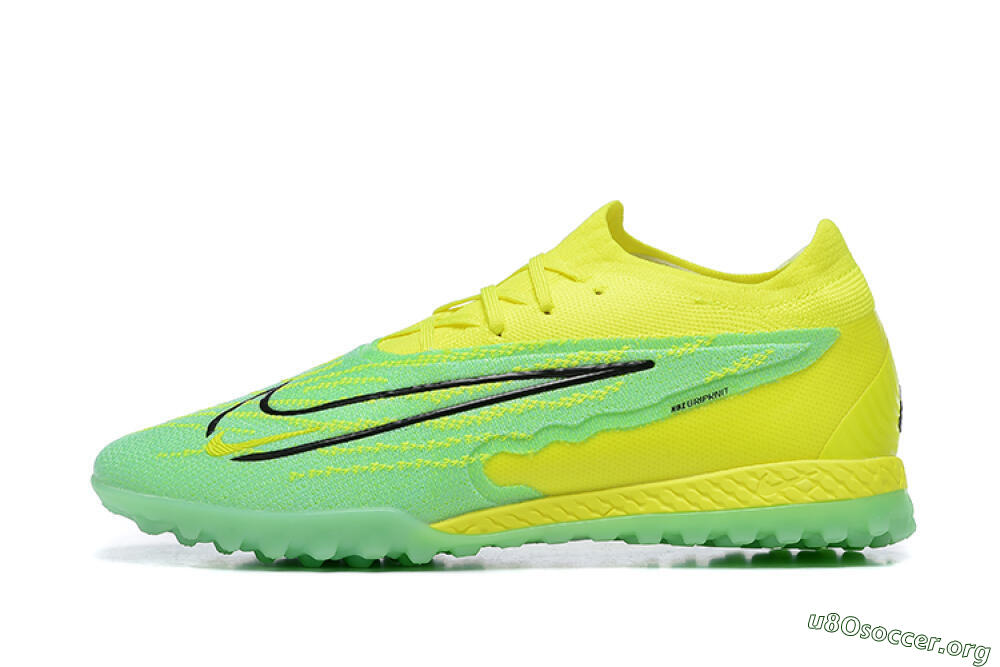 Nike Phantom GX Elite TF Football Shoes - Green/Black/Yellow 3